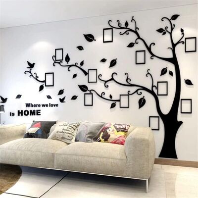 Melissa Stickers Muraux Arbre 3d Bricolage Stickers Muraux Autocollants Muraux Arbre Arts Décorations Pour Le Salon Chambre Chambre À Coucher (noir Gauche,l: 175 230cm) - Publicité Melissa Stickers Muraux Arbre 3d Bricolage Stickers Muraux Autocollants Muraux Arbre Arts Décorations Pour Le Salon Chambre Chambre À Coucher (noir Gauche,l: 175 230cm) - Publicité