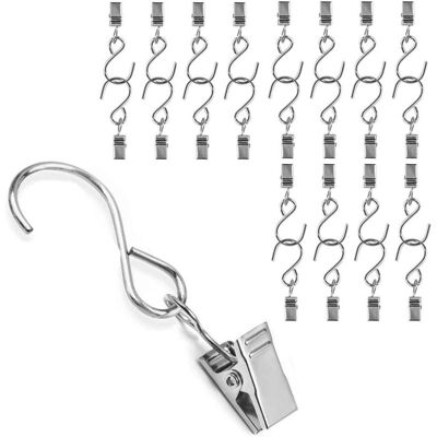 OEM 25 Crochets De Suspension En Métal Pcs, Pince De Suspension Pour Rideau, Guirlande Lumineuse De Fête, Fil D'Activités De Plein Air, Décoration De La Maison-dou - Publicité OEM 25 Crochets De Suspension En Métal Pcs, Pince De Suspension Pour Rideau, Guirlande Lumineuse De Fête, Fil D'Activités De Plein Air, Décoration De La Maison-dou - Publicité