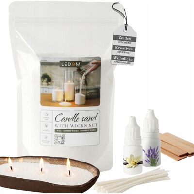 OEM Bougies En Vrac 2 Kg + Mèches En Coton + Mèches En Bois + Huile Parfumée 10 Ml - Publicité OEM Bougies En Vrac 2 Kg + Mèches En Coton + Mèches En Bois + Huile Parfumée 10 Ml - Publicité