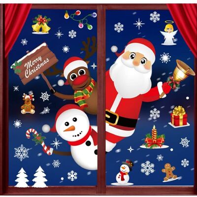 Melissa Noël Autocollants Fenetre Noël Stickers Décoration Diy Fenêtres Stickers Porte De Bonhomme De Neige Santa Autocollant Amovibles Statique Autocollants Décalcomanie (noël) - Publicité Melissa Noël Autocollants Fenetre Noël Stickers Décoration Diy Fenêtres Stickers Porte De Bonhomme De Neige Santa Autocollant Amovibles Statique Autocollants Décalcomanie (noël) - Publicité