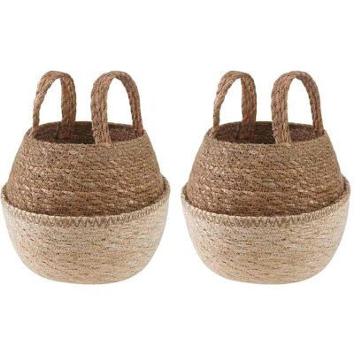 Pot De Plante Avec Poignées 2 Pcs Blanc Ø 22 X 20 Cm Vidaxl - Publicité Pot De Plante Avec Poignées 2 Pcs Blanc Ø 22 X 20 Cm Vidaxl - Publicité