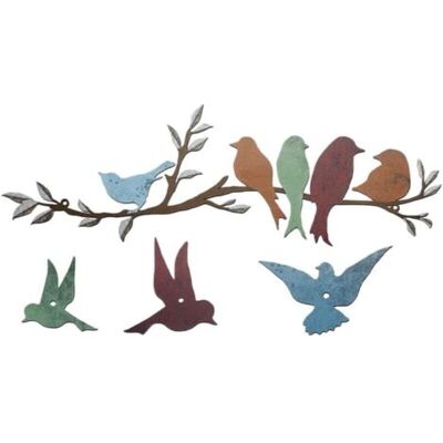 Bunthaus Lntyq 1 Ensemble Métal Oiseaux Mur Art Oiseaux Branche Décoration Murale Tenture Feuille Fer Arbre Sculpture Oiseau Silhouette Ornement Mur Signe Pour Balcon Jardin Décor - Publicité Bunthaus Lntyq 1 Ensemble Métal Oiseaux Mur Art Oiseaux Branche Décoration Murale Tenture Feuille Fer Arbre Sculpture Oiseau Silhouette Ornement Mur Signe Pour Balcon Jardin Décor - Publicité