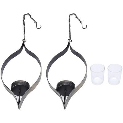 FLAMMKRAFT Lot De 2 Supports De Bougies Suspendus En Métal, Style Vintage, Décoratifs, En Fer, Pour Bougies Chauffe-plat. Publicité FLAMMKRAFT Lot De 2 Supports De Bougies Suspendus En Métal, Style Vintage, Décoratifs, En Fer, Pour Bougies Chauffe-plat. Publicité