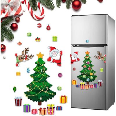 PELTOR Ulisem Arbre De Noël Pour Les Décorations De Réfrigérateur, Autocollants De Vacances De Rennes De Père Noël, Décor Magnétique À Thème Pour Porte Métallique De Réfrigérateur Pour La Maison, Bureau, Déc - Publicité PELTOR Ulisem Arbre De Noël Pour Les Décorations De Réfrigérateur, Autocollants De Vacances De Rennes De Père Noël, Décor Magnétique À Thème Pour Porte Métallique De Réfrigérateur Pour La Maison, Bureau, Déc - Publicité