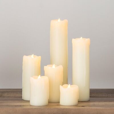 OEM Lot De 6 Bougie Led En Cire Véritable Ivoire, Flamme Vacillante, Piles Cr2032 Incluses, Décoration Intérieur - Publicité OEM Lot De 6 Bougie Led En Cire Véritable Ivoire, Flamme Vacillante, Piles Cr2032 Incluses, Décoration Intérieur - Publicité