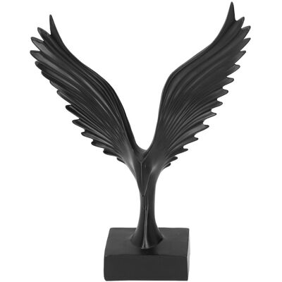 MCKENSA Aile D'Ange En Résine, Sculpture Décorative, Ornement De Bureau, Aigle Abstrait, Décoration Intérieure Bs086 Noir - Publicité MCKENSA Aile D'Ange En Résine, Sculpture Décorative, Ornement De Bureau, Aigle Abstrait, Décoration Intérieure Bs086 Noir - Publicité