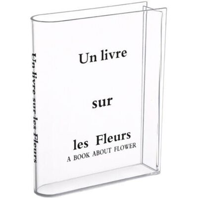 Vision Vase En Forme De Livre En Acrylique Transparent, Vase En Forme De Livre, Vase Livre En Forme De Tulipe, Décoration Pour Chambre, Salon, Bureau - Publicité Vision Vase En Forme De Livre En Acrylique Transparent, Vase En Forme De Livre, Vase Livre En Forme De Tulipe, Décoration Pour Chambre, Salon, Bureau - Publicité
