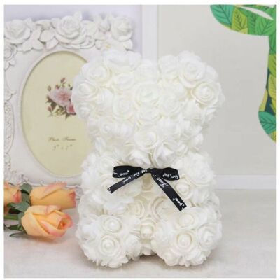 BRINSEA 25 Cm Rose Fleur Ours Mousse Pe Fleur Fleur Éternelle Ours Saint Valentin Cadeau Rose Fleur Grand Ours Blanc - Publicité BRINSEA 25 Cm Rose Fleur Ours Mousse Pe Fleur Fleur Éternelle Ours Saint Valentin Cadeau Rose Fleur Grand Ours Blanc - Publicité