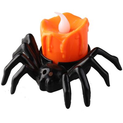 BRINSEA Lanterne Citrouille D'Halloween, Accessoires De Décoration D'Ambiance, Bougie Électronique Led, Lumière Araignée, Décoration Nocturne, 2 Paquets - Publicité BRINSEA Lanterne Citrouille D'Halloween, Accessoires De Décoration D'Ambiance, Bougie Électronique Led, Lumière Araignée, Décoration Nocturne, 2 Paquets - Publicité