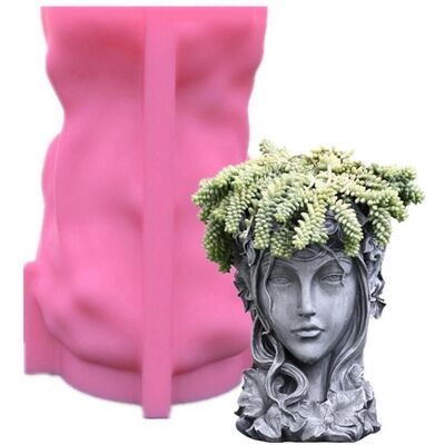 FLAMMKRAFT Moule À Vase/pot De Fleurs En Résine Époxy, Décoration À Faire Soi-même Pour La Maison Ou Le Bureau, Cadeau Pour Fille - Publicité FLAMMKRAFT Moule À Vase/pot De Fleurs En Résine Époxy, Décoration À Faire Soi-même Pour La Maison Ou Le Bureau, Cadeau Pour Fille - Publicité