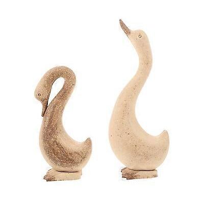 BLYNO Lot De 2 Oies En Bois Brut, Figurines D'Oies À Monter Soi-même, Décorations De Table - Publicité BLYNO Lot De 2 Oies En Bois Brut, Figurines D'Oies À Monter Soi-même, Décorations De Table - Publicité