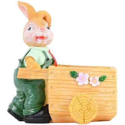 Generic Statuette Décorative D'Intérieur En Forme De Lapin, Pot De Fleurs Mignon En Résine En Forme De Lapin, Ornement De Printemps En Forme De Lapin - Publicité Generic Statuette Décorative D'Intérieur En Forme De Lapin, Pot De Fleurs Mignon En Résine En Forme De Lapin, Ornement De Printemps En Forme De Lapin - Publicité
