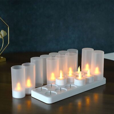 Scotch Lot De 12 Bougie Led Rechargeable Bougie Électrique Led Flamme Vacillante Avec Station De Charge Décoration Pour Noël Anniversaire Mariage Dîner Votive Table Café Bar Restaurant Hôtel - Publicité Scotch Lot De 12 Bougie Led Rechargeable Bougie Électrique Led Flamme Vacillante Avec Station De Charge Décoration Pour Noël Anniversaire Mariage Dîner Votive Table Café Bar Restaurant Hôtel - Publicité