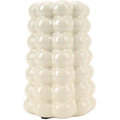 FLAMMKRAFT Vase Décoratif En Céramique À Bulles, Lumineux Et Luxueux, Pot De Fleurs Unique Pour Salon Ou Bureau. Publicité FLAMMKRAFT Vase Décoratif En Céramique À Bulles, Lumineux Et Luxueux, Pot De Fleurs Unique Pour Salon Ou Bureau. Publicité