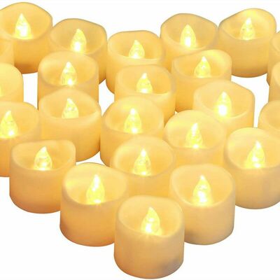 AHLSEN Bravix Bougies Led Flamme Vacillante Lumière 24 Pcs,bougies Électriques Bougies De Noël Pour Noël, Arbre De Noël, Paques, Mariage - Publicité AHLSEN Bravix Bougies Led Flamme Vacillante Lumière 24 Pcs,bougies Électriques Bougies De Noël Pour Noël, Arbre De Noël, Paques, Mariage - Publicité