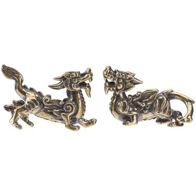 LISATR Lot De 2 Décorations Pi Xiu Kylin En Laiton, Ornement De Bureau Pi Xiu Kylin De Bénédiction, Artisanat Pi Xiu Délicat, Décoration Créative Pour La Maison Ou La Chambre D'Étudiant-3.50x2.00x1.00cm - Publicité LISATR Lot De 2 Décorations Pi Xiu Kylin En Laiton, Ornement De Bureau Pi Xiu Kylin De Bénédiction, Artisanat Pi Xiu Délicat, Décoration Créative Pour La Maison Ou La Chambre D'Étudiant-3.50x2.00x1.00cm - Publicité