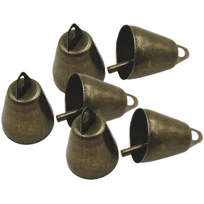 FLAMMKRAFT Lot De 6 Clochettes Suspendues En Fer Forgé, À Monter Soi-même, Pour Décorer Un Sapin De Noël. Publicité FLAMMKRAFT Lot De 6 Clochettes Suspendues En Fer Forgé, À Monter Soi-même, Pour Décorer Un Sapin De Noël. Publicité