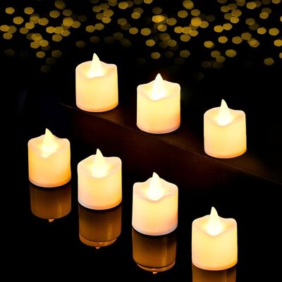 OEM 24 Bougies Led, Flamme Vacillante, Sans Flamme, Matériau Pp, Décoration Maison, Mariage, Noël - Publicité OEM 24 Bougies Led, Flamme Vacillante, Sans Flamme, Matériau Pp, Décoration Maison, Mariage, Noël - Publicité