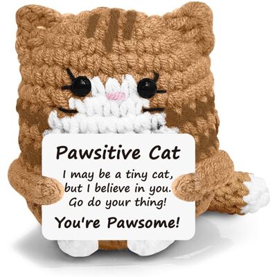KAJFJAD Figurine De Chat Au Crochet Faite Main (8x7cm) - Joli Visage Et Carte Inspirantecadeau Pour La Famille, Épouse, Maman, Sœur, Amis, Collègues Et Professeurs - Publicité KAJFJAD Figurine De Chat Au Crochet Faite Main (8x7cm) - Joli Visage Et Carte Inspirantecadeau Pour La Famille, Épouse, Maman, Sœur, Amis, Collègues Et Professeurs - Publicité