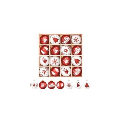 OEM Boule De Noel Decoration Sapin Noel,16pc Decoration Noel Sapin Incassable, Boule De Noel Blanche Et Rouge Décoration Sapin De Noel, Boules De Noël Decoration Noel Interieur Maison - Crezuo - Publicité OEM Boule De Noel Decoration Sapin Noel,16pc Decoration Noel Sapin Incassable, Boule De Noel Blanche Et Rouge Décoration Sapin De Noel, Boules De Noël Decoration Noel Interieur Maison - Crezuo - Publicité