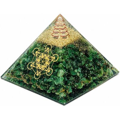 Phoenix Pyramide Orgonite Aventurine Avec Cube De Métatron 5,5 Cm - Publicité Phoenix Pyramide Orgonite Aventurine Avec Cube De Métatron 5,5 Cm - Publicité