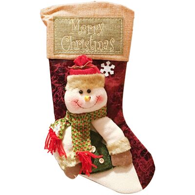 MCKENSA Chaussettes De Noël Exquises, Fabriquées À La Main Et Personnalisées, À Suspendre, Pour Échange De Cadeaux, Souvenir De Fête, Bonhomme De Neige - Publicité MCKENSA Chaussettes De Noël Exquises, Fabriquées À La Main Et Personnalisées, À Suspendre, Pour Échange De Cadeaux, Souvenir De Fête, Bonhomme De Neige - Publicité