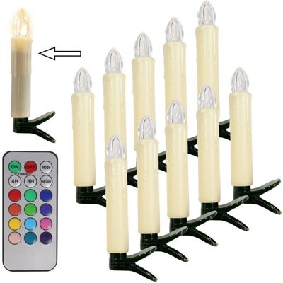 OEM Lot De 10 Bougies Led Pour Sapin De Noël Avec Télécommande, Décorations De Fête Pour La Maison – Blanc Chaud-crezuo - Publicité OEM Lot De 10 Bougies Led Pour Sapin De Noël Avec Télécommande, Décorations De Fête Pour La Maison – Blanc Chaud-crezuo - Publicité