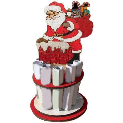 FLAMMKRAFT Porte-monnaie De Noël Festif Et Original En Bois, Ornement Pour Les Fêtes De Fin D'Année, Père Noël - Publicité FLAMMKRAFT Porte-monnaie De Noël Festif Et Original En Bois, Ornement Pour Les Fêtes De Fin D'Année, Père Noël - Publicité