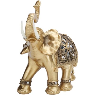 MCKENSA Statue D'Éléphant Doré, Figurine, Sculpture Décorative Pour La Maison, Le Bar Ou Le Bureau, Objet De Décoration Artisanale, Cadeau - Publicité MCKENSA Statue D'Éléphant Doré, Figurine, Sculpture Décorative Pour La Maison, Le Bar Ou Le Bureau, Objet De Décoration Artisanale, Cadeau - Publicité