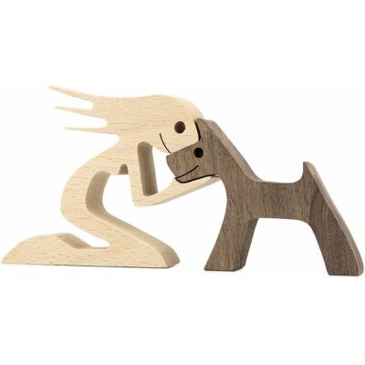 SANS MARQUE Statue De Famille En Bois Pour Chien Et Chat Décoration En Bois Faite À La Main Sculpture Mignonne De Chiot Chaton Et Personnes - Figurine De Collection Pour La Maison Le Bureau Le Salon Fe - Publicité SANS MARQUE Statue De Famille En Bois Pour Chien Et Chat Décoration En Bois Faite À La Main Sculpture Mignonne De Chiot Chaton Et Personnes - Figurine De Collection Pour La Maison Le Bureau Le Salon Fe - Publicité