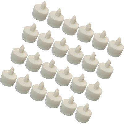 HEAT Lot De 24 Bougies Électroniques Led Sans Flamme, Bougies Chauffe-plat Led Pour Anniversaire, Fêtes, Ambiance De Chambre, Coquillage Blanc Et Lumière Jaune - Publicité HEAT Lot De 24 Bougies Électroniques Led Sans Flamme, Bougies Chauffe-plat Led Pour Anniversaire, Fêtes, Ambiance De Chambre, Coquillage Blanc Et Lumière Jaune - Publicité