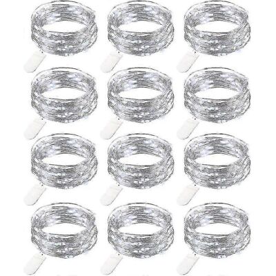 LAVVE Guirlande Lumineuse Led Miniature À Piles (12 Pièces), 20 Led En Fil De Cuivre, 2 M De Long, Idéale Pour Les Décorations De Noël. Publicité LAVVE Guirlande Lumineuse Led Miniature À Piles (12 Pièces), 20 Led En Fil De Cuivre, 2 M De Long, Idéale Pour Les Décorations De Noël. Publicité