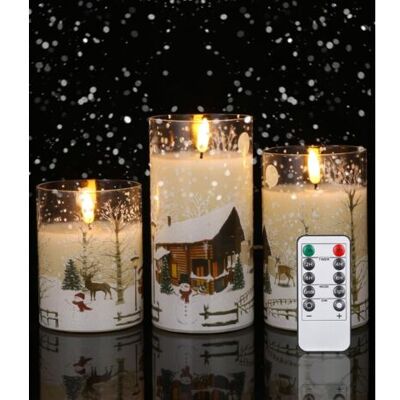 SCORPIO 3pcs Bougie Led Flamme Vacillante, Bougie Led Telecommande, Fausse Bougie Mit Minuterie, Bougie Electrique, Décoration Noel, Bougie Noel,bougies Led Sans Flamme Pour Anniversaire, Mariage, Table [clas - Publicité SCORPIO 3pcs Bougie Led Flamme Vacillante, Bougie Led Telecommande, Fausse Bougie Mit Minuterie, Bougie Electrique, Décoration Noel, Bougie Noel,bougies Led Sans Flamme Pour Anniversaire, Mariage, Table [clas - Publicité