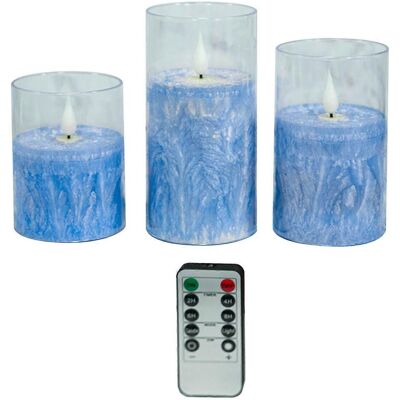 FLAMMKRAFT Lot De 3 Bougies Led Réalistes Sans Flamme Vacillante Avec Télécommande Pour Une Ambiance Romantique - Publicité FLAMMKRAFT Lot De 3 Bougies Led Réalistes Sans Flamme Vacillante Avec Télécommande Pour Une Ambiance Romantique - Publicité