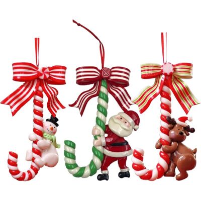 OEM 3 Pièces Ornements De Canne De Bonbon De Noël, Décor De Noël Suspendu Faux Bonbons Décorations D'Arbre De Noël, Canne De Bonbon De Bonhomme De Neige De Père Noël - Publicité OEM 3 Pièces Ornements De Canne De Bonbon De Noël, Décor De Noël Suspendu Faux Bonbons Décorations D'Arbre De Noël, Canne De Bonbon De Bonhomme De Neige De Père Noël - Publicité