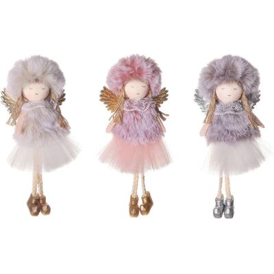 ALLAUVE Ange De Noël À Suspendre Pour Poupée, Portant Un Chapeau Rond Et Une Jupe En Laine (lot De 3), Décoration De Porte Pour La Maison, Cadeau Pour Fille - Publicité ALLAUVE Ange De Noël À Suspendre Pour Poupée, Portant Un Chapeau Rond Et Une Jupe En Laine (lot De 3), Décoration De Porte Pour La Maison, Cadeau Pour Fille - Publicité