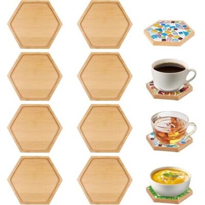 SCORPIO Lot De 8 Sous-verres En Bambou Naturel – Idéaux Pour Diy, Décoration Intérieure, Bougies, Spas, Rituels Bien-être Et Art Déco Végétal - Publicité SCORPIO Lot De 8 Sous-verres En Bambou Naturel – Idéaux Pour Diy, Décoration Intérieure, Bougies, Spas, Rituels Bien-être Et Art Déco Végétal - Publicité