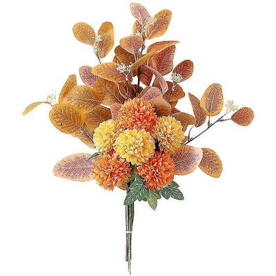 LAVVE Bouquet De Fleurs Artificielles D'Automne, Roses En Soie Et Tournesols, Bouquets De Mariée Pour La Décoration De La Maison, Des Fêtes, Des Mariages Et De Noël (champagne) - Publicité LAVVE Bouquet De Fleurs Artificielles D'Automne, Roses En Soie Et Tournesols, Bouquets De Mariée Pour La Décoration De La Maison, Des Fêtes, Des Mariages Et De Noël (champagne) - Publicité