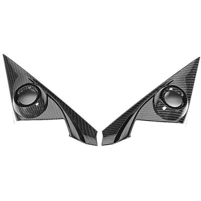 FLAMMKRAFT 2pcs Garniture De Haut-parleur Montant A Fibre De Carbone, Décor Style Carbone Compatible Honda Civic 10e Génération 2016-2021 (16r) - Publicité FLAMMKRAFT 2pcs Garniture De Haut-parleur Montant A Fibre De Carbone, Décor Style Carbone Compatible Honda Civic 10e Génération 2016-2021 (16r) - Publicité