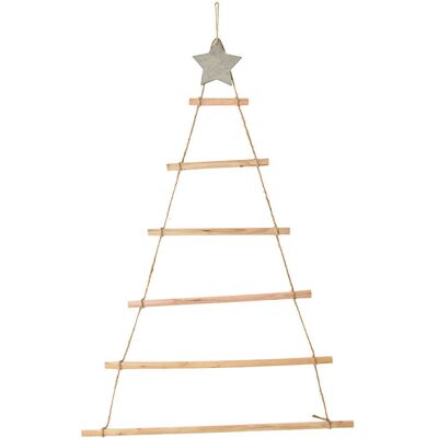 PELTOR Jeffergarden Ornements Suspendus En Bois Avec Étoile Et Corde, Décoration Pour Arbre De Nol Mural - Publicité PELTOR Jeffergarden Ornements Suspendus En Bois Avec Étoile Et Corde, Décoration Pour Arbre De Nol Mural - Publicité