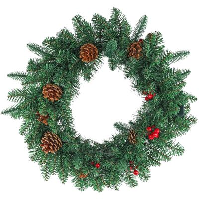 OEM Guirlande De Noël Christmas Garland 50cm Noël Artificielle Garland Décoration De Noël Avec Des Baies Et Des Pommes De Pin (vert) Hengmei-dou - Publicité OEM Guirlande De Noël Christmas Garland 50cm Noël Artificielle Garland Décoration De Noël Avec Des Baies Et Des Pommes De Pin (vert) Hengmei-dou - Publicité