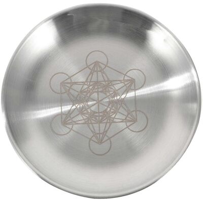 LISATR Plateau D'Autel Rond Décoratif En Métal, Plateau Pour Bougies De Cérémonie De Tarot, Plateau De Rangement En Acier Inoxydable-14x14cm-silver - Publicité LISATR Plateau D'Autel Rond Décoratif En Métal, Plateau Pour Bougies De Cérémonie De Tarot, Plateau De Rangement En Acier Inoxydable-14x14cm-silver - Publicité