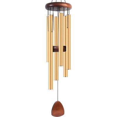 OEM Carillon Éolien En Aluminium De 94 Cm (37 Pouces), Créant Une Ambiance Zen, Idéal Pour La Décoration Extérieure, Le Jardin Et La Terrasse. Carillon Éolien Noir Classique Avec Pales Plaquées Or. Publicité OEM Carillon Éolien En Aluminium De 94 Cm (37 Pouces), Créant Une Ambiance Zen, Idéal Pour La Décoration Extérieure, Le Jardin Et La Terrasse. Carillon Éolien Noir Classique Avec Pales Plaquées Or. Publicité