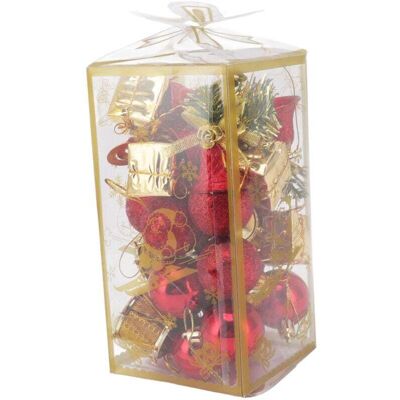 BRAST Lot De 32 Décorations De Sapin De Noël À Suspendre À Une Porte, Décoration D'Intérieur Pour Fête Et Bricolage - Publicité BRAST Lot De 32 Décorations De Sapin De Noël À Suspendre À Une Porte, Décoration D'Intérieur Pour Fête Et Bricolage - Publicité