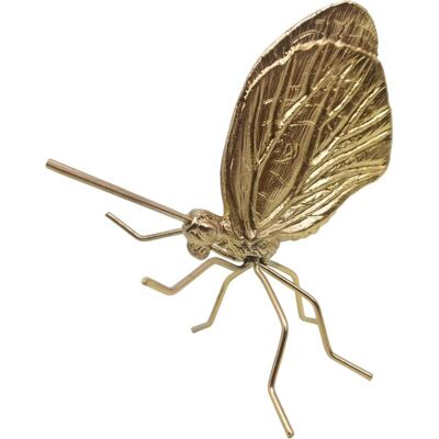 IRISFR Lntyq Sculpture De Papillon En Or, Ornement D'Insecte En Métal Massif, Mini Figurine De Papillon Pour La Maison, Le Bureau, Le Jardin, La Décoration De Bureau - Publicité IRISFR Lntyq Sculpture De Papillon En Or, Ornement D'Insecte En Métal Massif, Mini Figurine De Papillon Pour La Maison, Le Bureau, Le Jardin, La Décoration De Bureau - Publicité