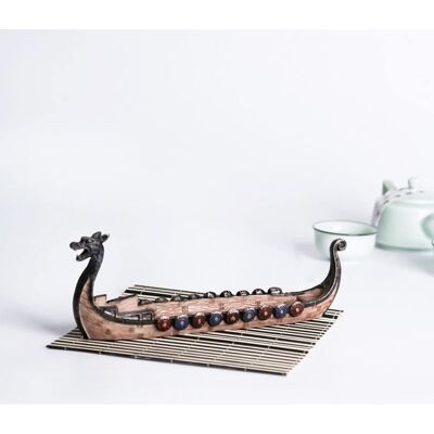 YOTOWN Bateau Dragon Traditionnel – Brûleur Encens Résine – Plateau Rétro Viking – Ornement Navire - Publicité YOTOWN Bateau Dragon Traditionnel – Brûleur Encens Résine – Plateau Rétro Viking – Ornement Navire - Publicité