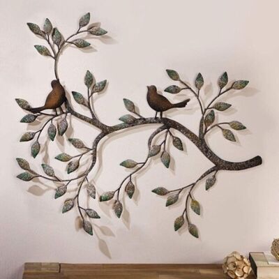 Andiamo Déco Murale.sculpture Murale Suspendue En Métal De 22.8" X 18.8". Décoration Murale D'Oiseau. Décoration Murale Rétro En Fer Forgé. Une Paire D'Amoureux Sur Des Branches-rapanda - Publicité Andiamo Déco Murale.sculpture Murale Suspendue En Métal De 22.8" X 18.8". Décoration Murale D'Oiseau. Décoration Murale Rétro En Fer Forgé. Une Paire D'Amoureux Sur Des Branches-rapanda - Publicité