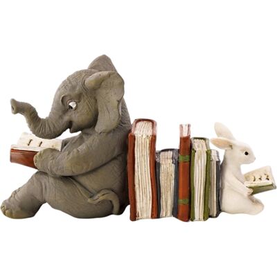 MCKENSA Figurines Serre-livres En Résine Représentant Un Éléphant Et Un Lapin, Ornements Et Décorations Pour La Maison - Publicité MCKENSA Figurines Serre-livres En Résine Représentant Un Éléphant Et Un Lapin, Ornements Et Décorations Pour La Maison - Publicité