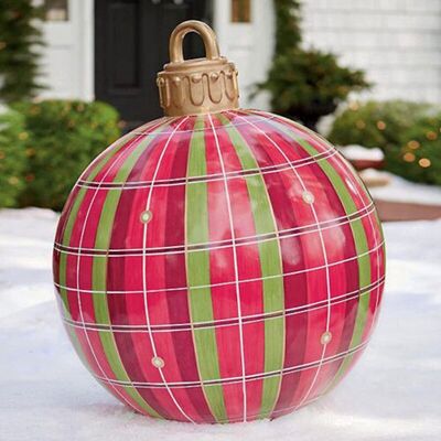 PELTOR Boule De Noël Géante De 60 Cm, Boule Transparente, Boules De Noël Gonflables Géantes, Boule Décorée De Noël Gonflable Extérieure, Décorations De Noël En Pvc (e) - Publicité PELTOR Boule De Noël Géante De 60 Cm, Boule Transparente, Boules De Noël Gonflables Géantes, Boule Décorée De Noël Gonflable Extérieure, Décorations De Noël En Pvc (e) - Publicité