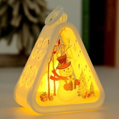 SCORPIO Lanterne De Noël, Lanterne Décorative De Noël, Bougie De Noël Sans Flamme, Lanterne De Noël Vintage Avec Lumières Led, Pour Cadeaux Et Décorations De Noël (bonhomme De Neige Blanc) - Publicité SCORPIO Lanterne De Noël, Lanterne Décorative De Noël, Bougie De Noël Sans Flamme, Lanterne De Noël Vintage Avec Lumières Led, Pour Cadeaux Et Décorations De Noël (bonhomme De Neige Blanc) - Publicité